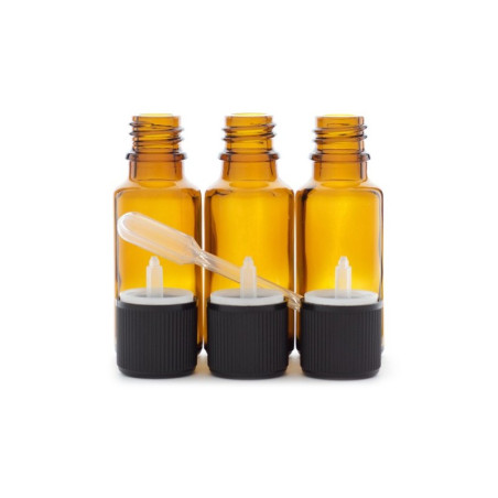 3 flacons de 20ml en verre...