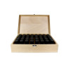 Boite en bois de rangement pour 40 flacons de 5 ou 10ml