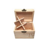 Boite en bois de rangement pour 6 flacons de 5 ou 10ml
