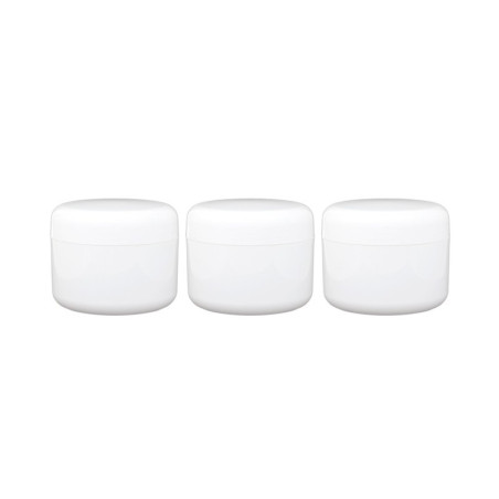 Lot 3 Pots Blancs Double paroi