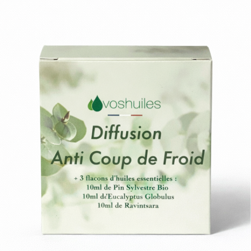 Kit Diffusion Anti Coup de Froid - 3 Huiles Essentielles