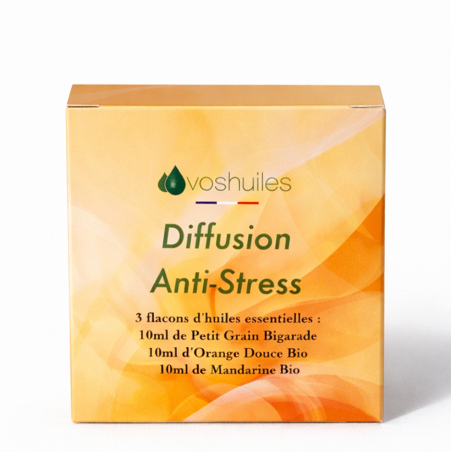 Kit Diffusion Anti-Stress - 3 Huiles Essentielles BIO