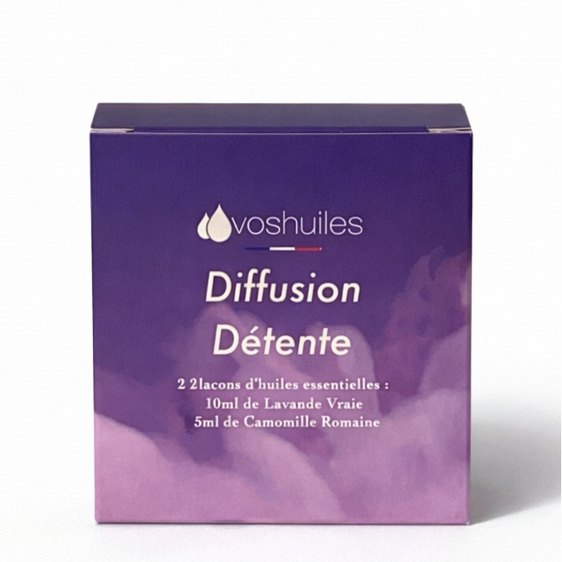 Kit Diffusion Détente - 2 Huiles Essentielles