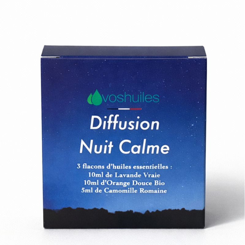 Kit Diffusion Nuit Calme - 3 Huiles Essentielles