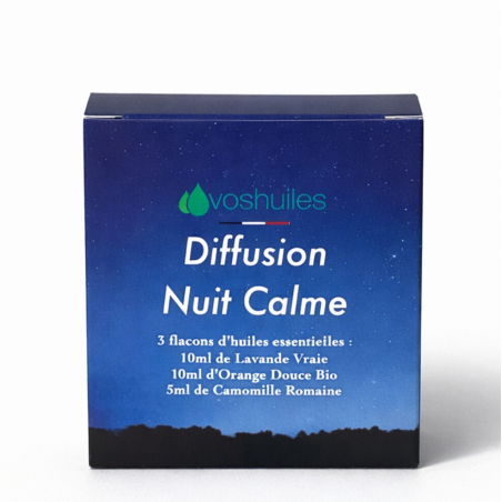 Kit Diffusion Nuit Calme - 3 Huiles Essentielles