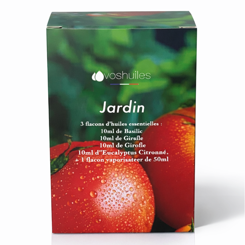Kit Jardin - 3 Huiles Essentielles et 1 Vaporisateur de 50ML